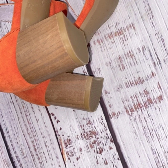 Johnston & Murphy leather block heels size 6 1/2 - Picture 5 of 10